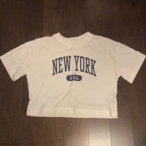 New York cropped t-shirt